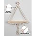 Macrame Wall Hanging Decor, Home Decor, Wall Shelves, Wall Hangings for Home Decoration, Wall Decor, Room Decor Items for Bedroom, Aesthetic Room Decor, Wall Hanging, Bedroom Decoration Items, Gift Items, Triangle Floating Shelf