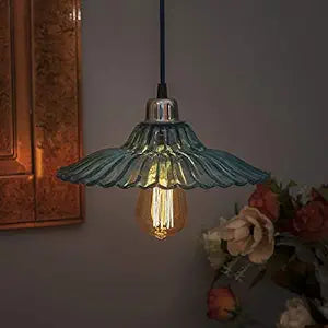 Industrial vintage E27 Colored Glass pendant Lampshade, Filament/LED hanging ceiling light,