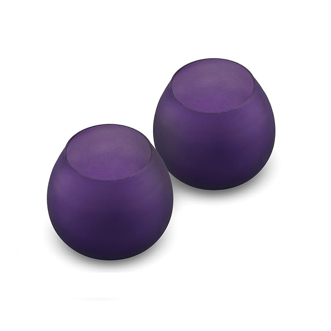 Violet Frost Pot Votive (Set of two pieces) Small