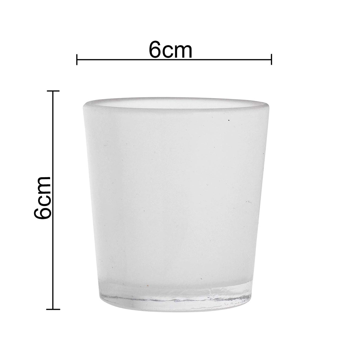 Homesake® Glass Candle Holder Stand With Candle, Pack of 10