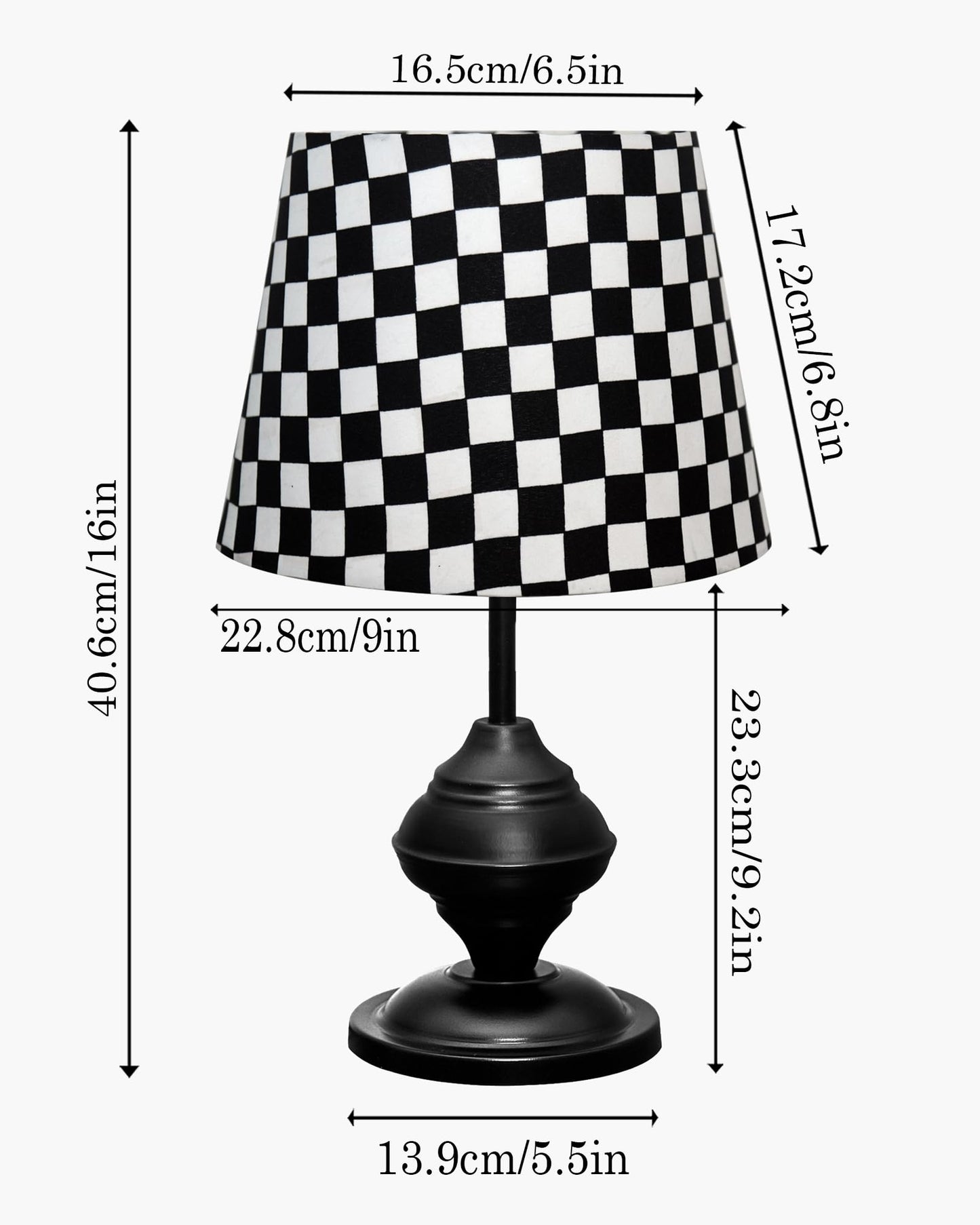 Homesake® Bedside Black Metal Table Lamp With Fabric Shade,Incandescent,E27 Holder,Urn,Desk Lamp,Night Lamp,Office,Nightstand,Table Lamp For Living Room,Study Room,Kids Room,Pleated