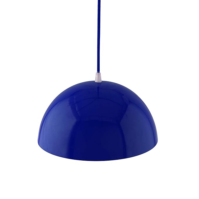 Metallic Glossy Pendant hanging light, hanging lamp 10"