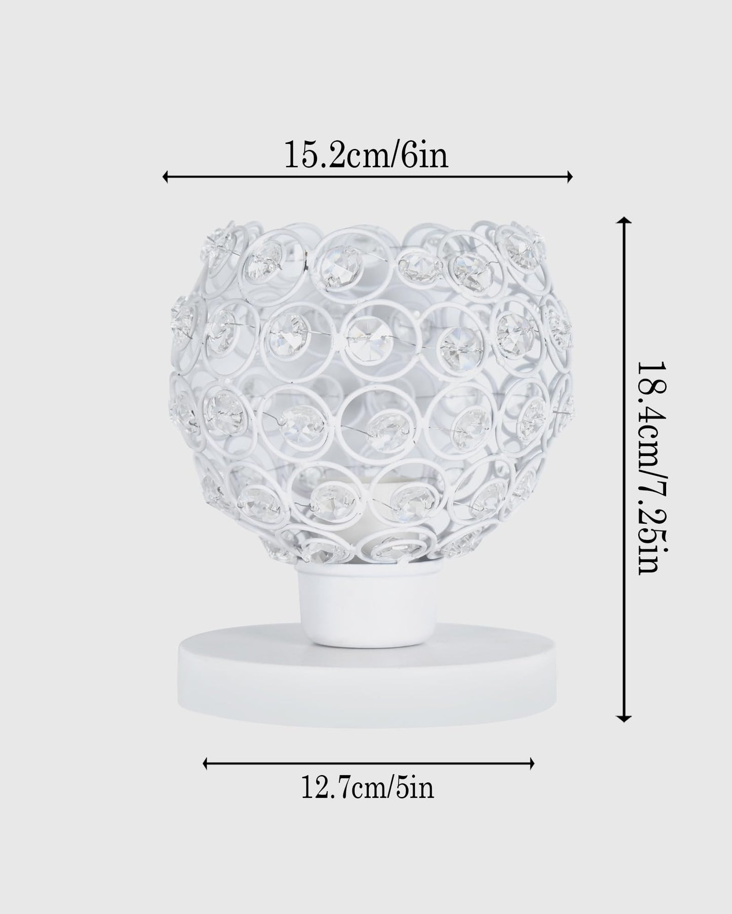 Semi Crystal Table Lamps Mood Lighting | Small Crystal Night Lamp Stylish Bedside Lamp Light | Unique Modern Decorative Desk Lamp for Bedroom Living Room, Pink