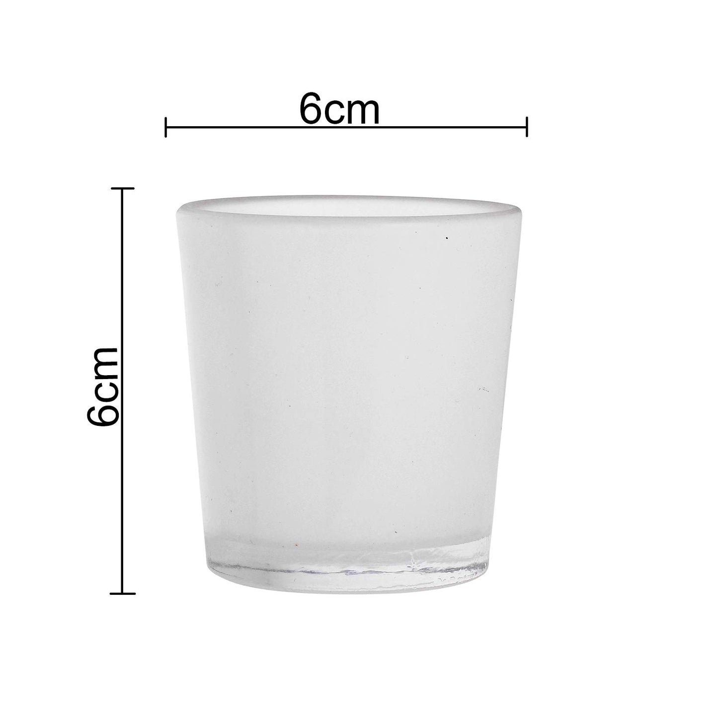 Homesake® Frost Votive, set of 6, Glass candle holder stand with free candle, Brighten up the dull and boring ambience of your living room