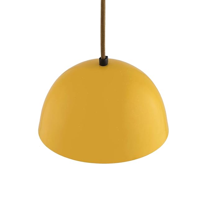 Metallic Pendant hanging light, hanging lamp 8"