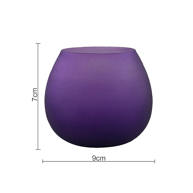 Violet Frost Pot Votive (Set of two pieces) Small