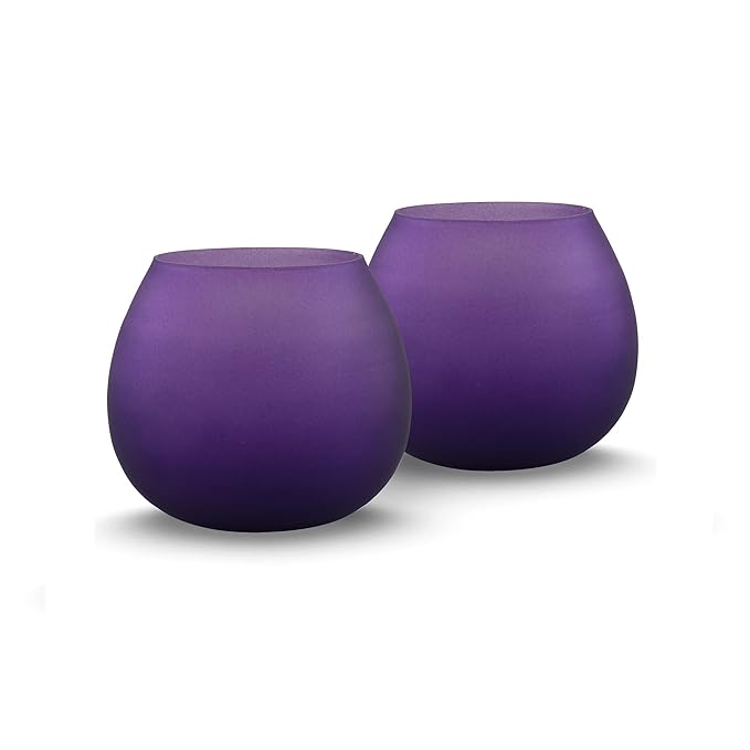 Violet Frost Pot Votive (Set of two pieces) Small