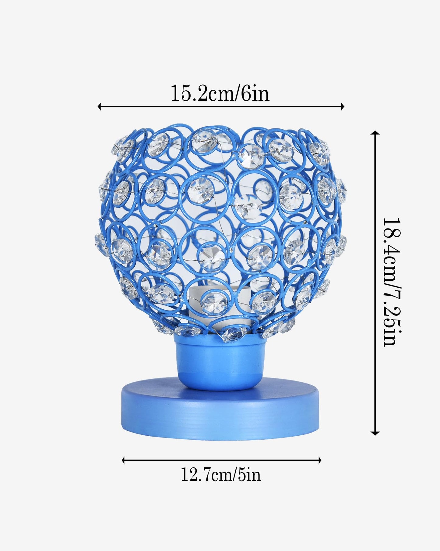 Semi Crystal Table Lamps Mood Lighting | Small Crystal Night Lamp Stylish Bedside Lamp Light | Unique Modern Decorative Desk Lamp for Bedroom Living Room, Pink