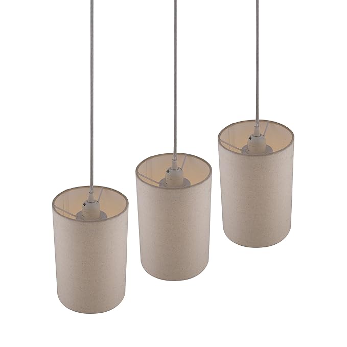 3-lights Linear Cluster Chandelie shade hanging Pendant Light, kitchen area and dining room light