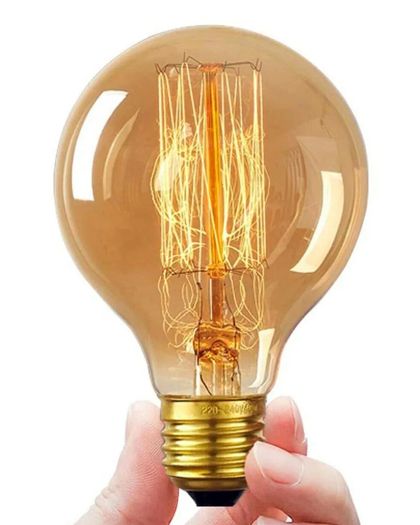 Globe Shape Edison Tungsten Filament Vintage Antique Light Bulb E27 G80