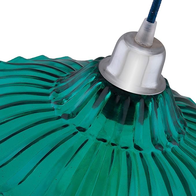 Industrial vintage E27 Colored Glass pendant Lampshade, Filament/LED hanging ceiling light,