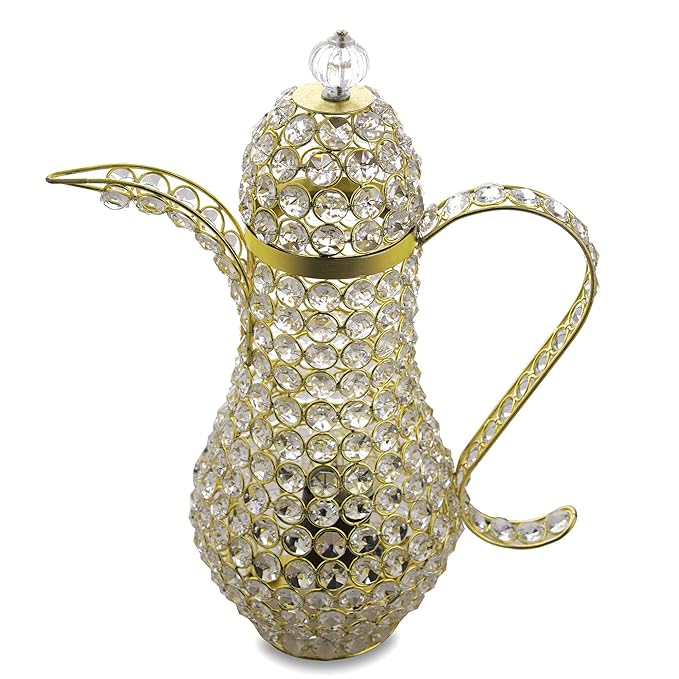 Vintage Crystal Surahi Table Lamp