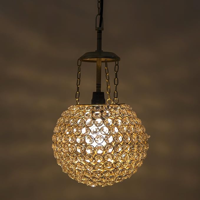 Crystal Pendant wall hanging with fixture, hanging lamp – Homesake.in