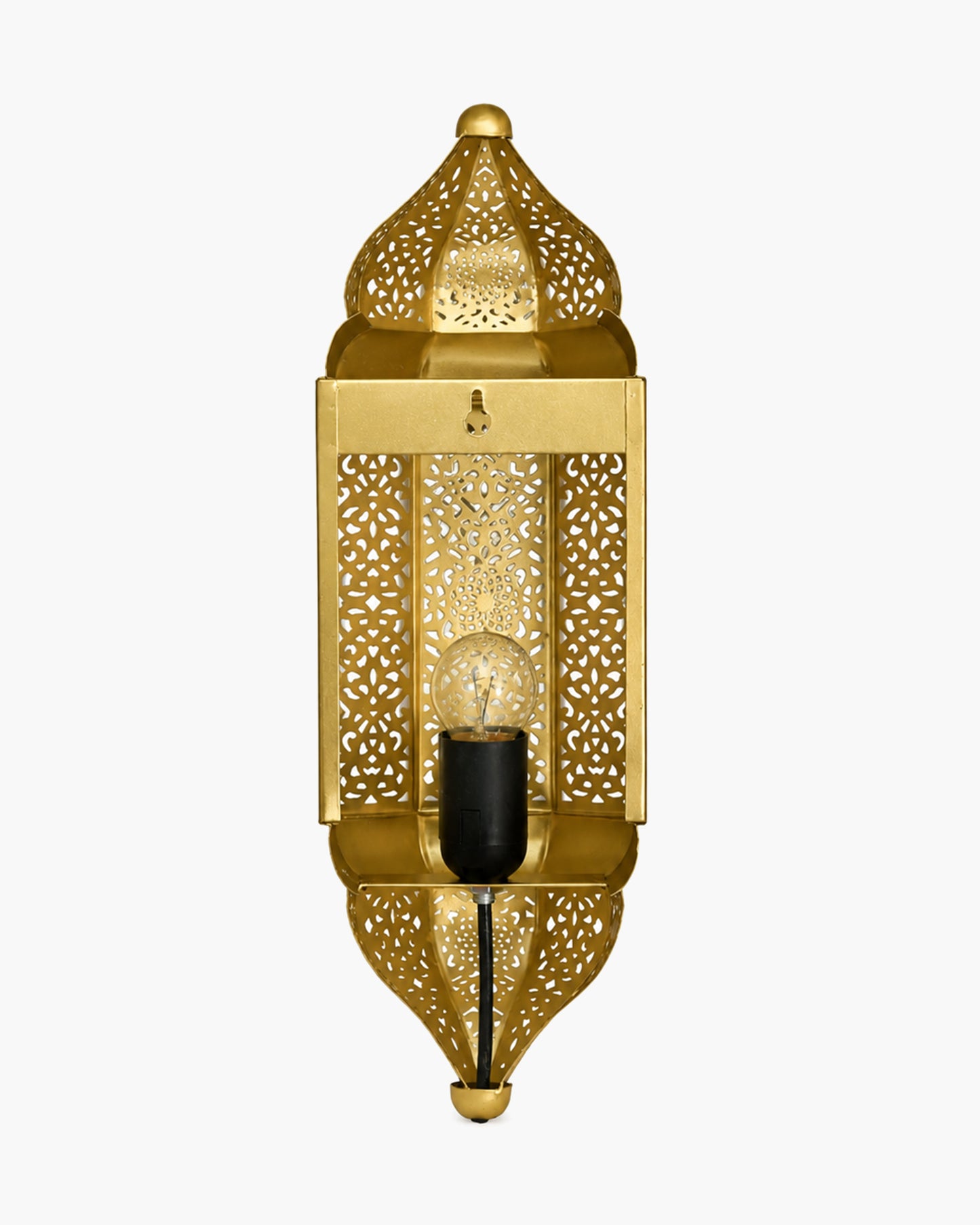 Homesake® Moroccan Wall Lamp – Handcrafted Decorative Metal Light for living room, Bedroom, Offoce or Festive Decor