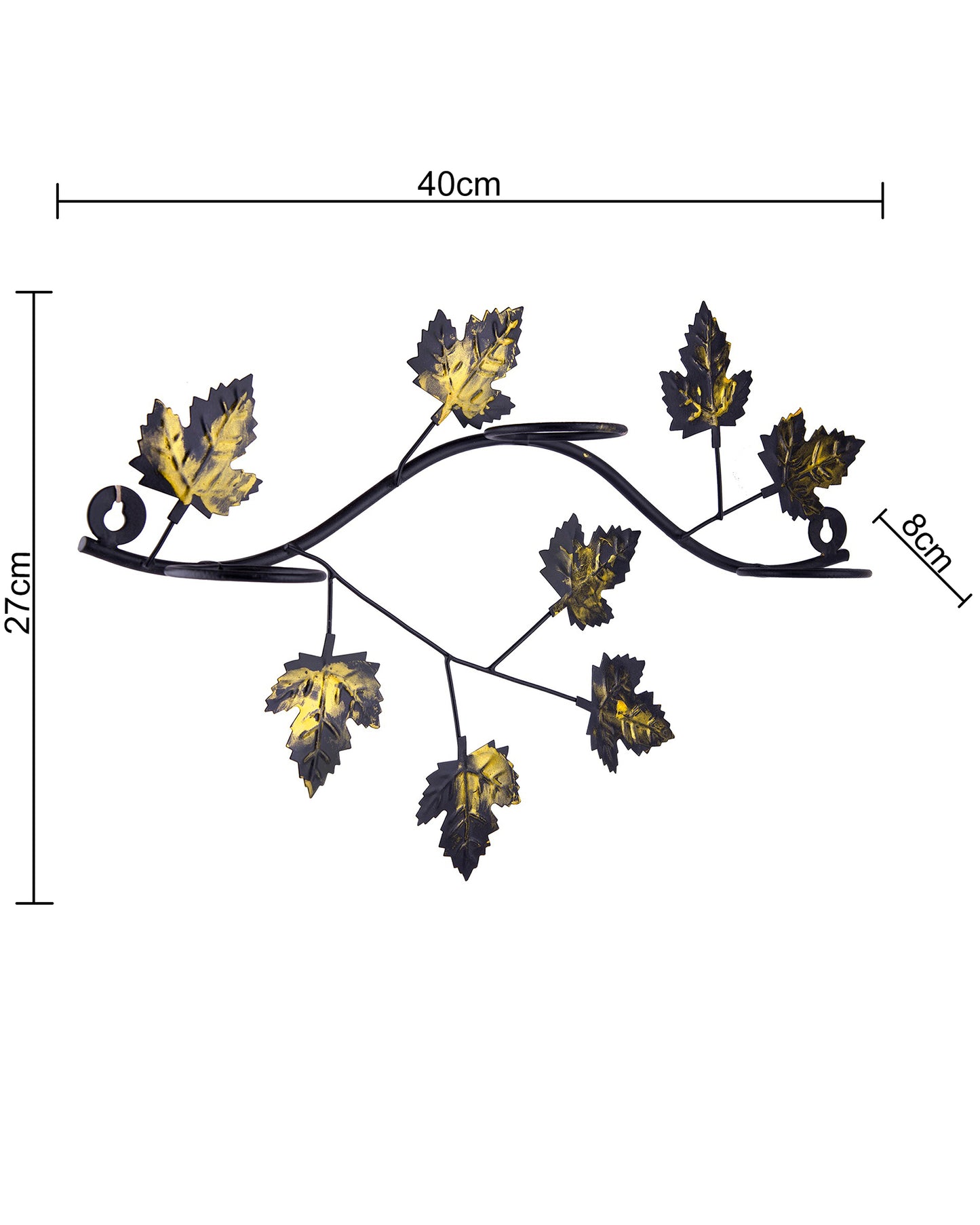 Maple Leaf Wall Mount with 3 Votive, set of 2, candle stand wall mounted with tea lights