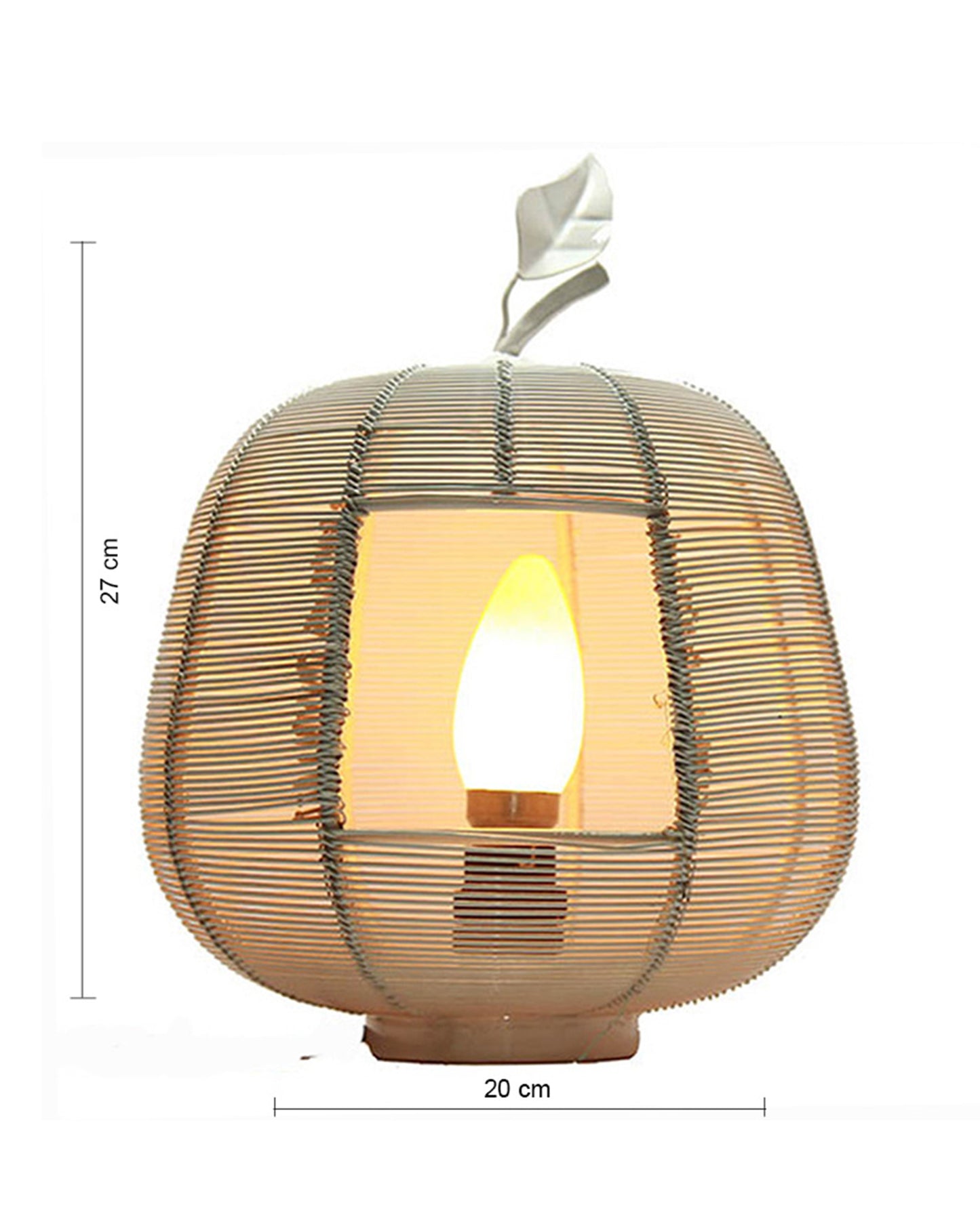 White Apple Contemporary Lamp