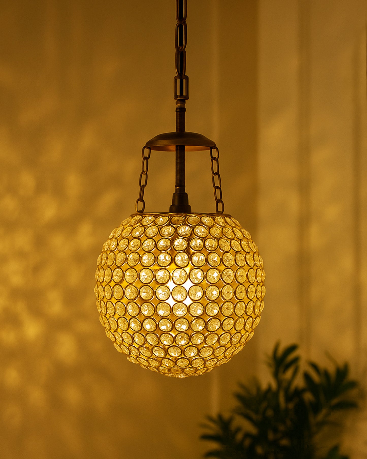 Crystal Pendant wall hanging with fixture, hanging lamp