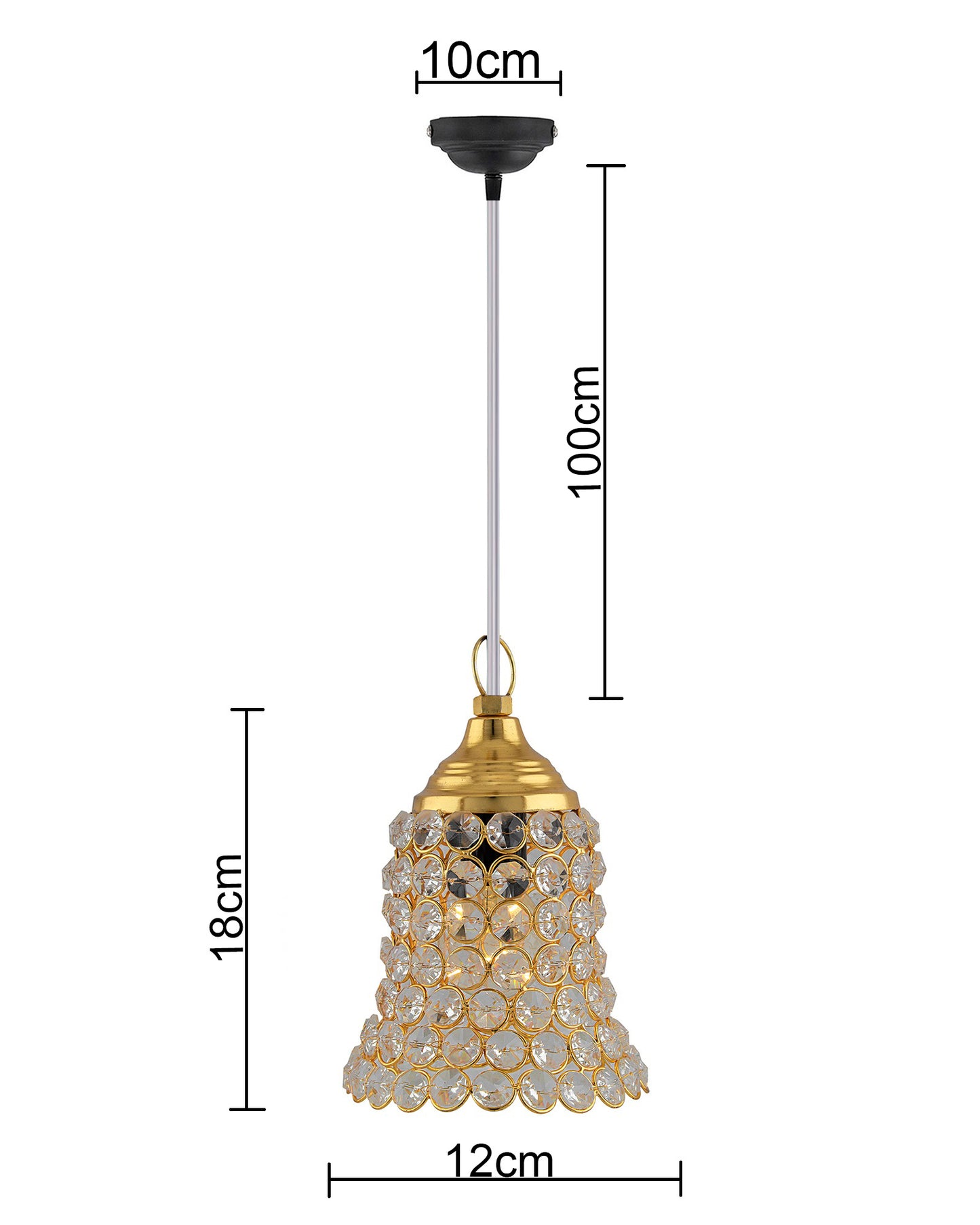 Crystal Hanging Pendant Bell Light, pendent light, hanging lamp
