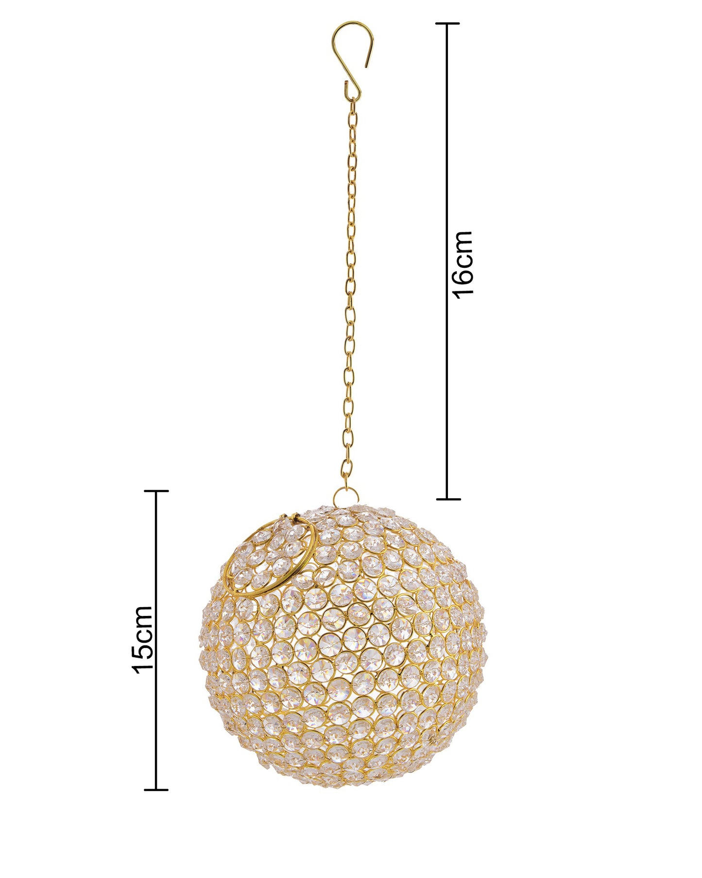 Homesake® Crystal Hanging Pendant Ball Small for Kitchen, Hallway, Living Room