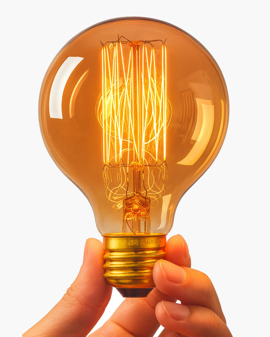 Globe Shape Edison Tungsten Filament Vintage Antique Light Bulb E27 G80