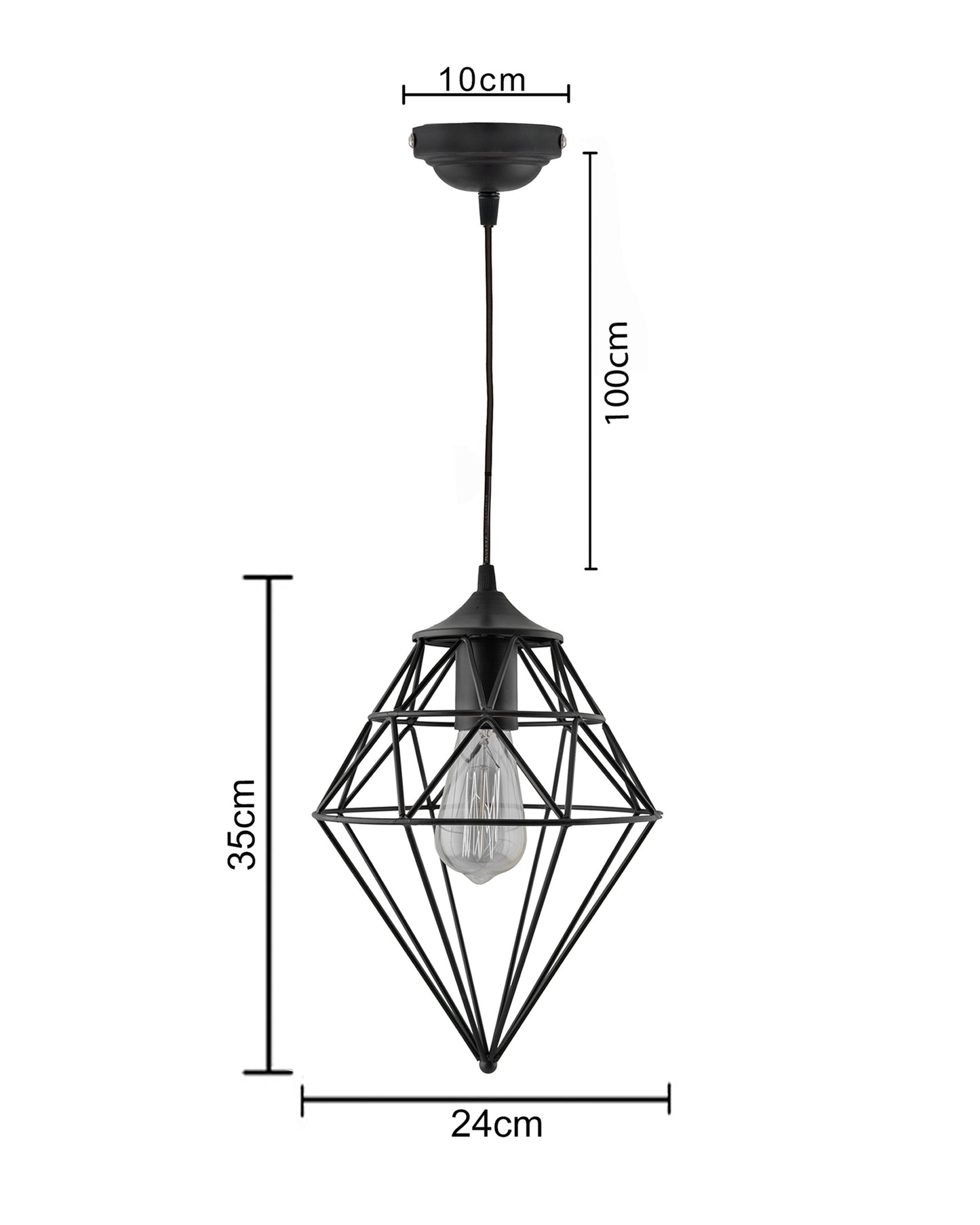 Vintage Edison Filament hanging classic Gem , E27 hanging light