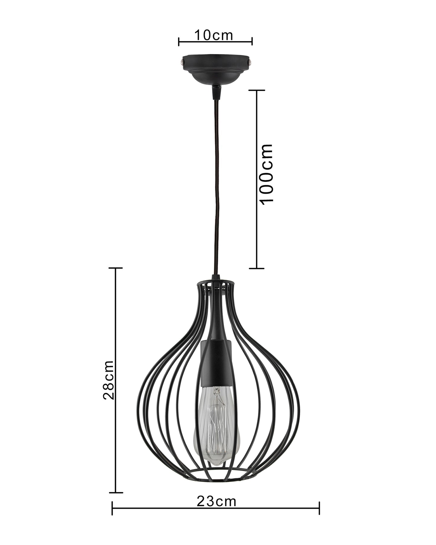 Vintage Edison Filament hanging Crown , E27 hanging light
