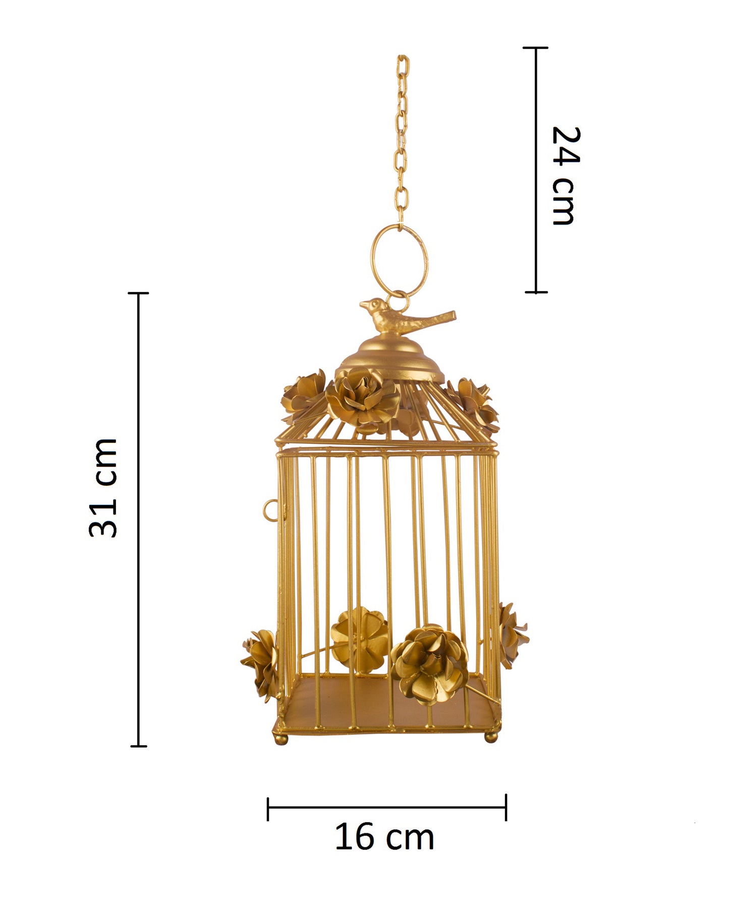 Decorative Hanging Bird Cage, Balcony/Patio Planter cage/hanging Candle holder