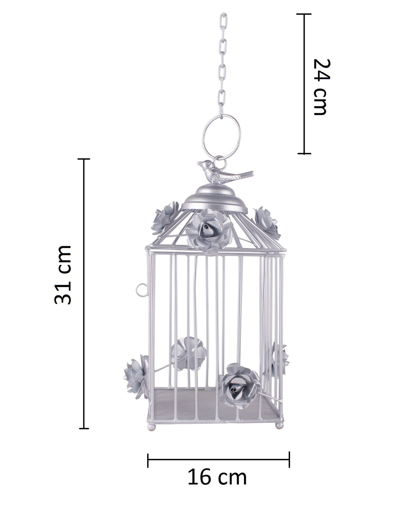 Decorative Hanging Bird Cage, Balcony/Patio Planter cage/hanging Candle holder