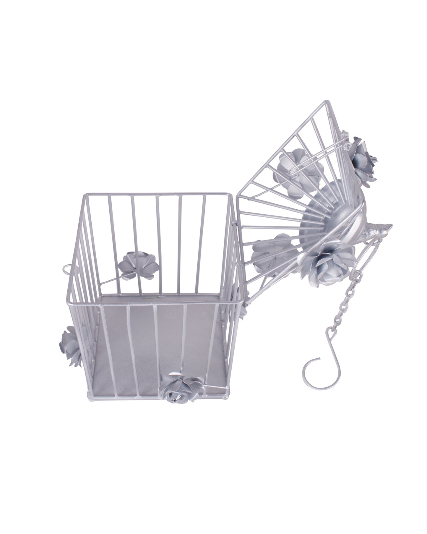 Decorative Hanging Bird Cage, Balcony/Patio Planter cage/hanging Candle holder