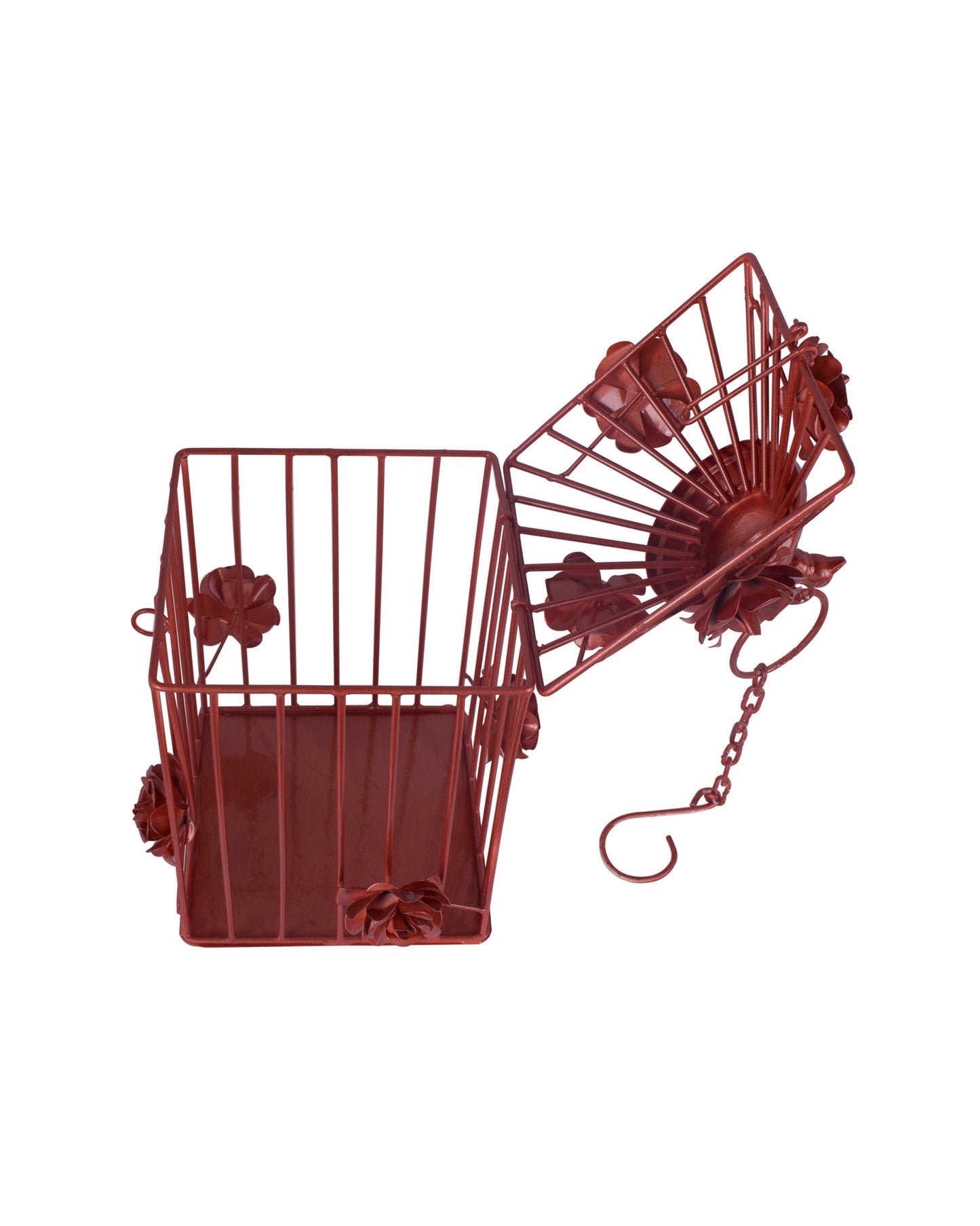 Decorative Hanging Bird Cage, Balcony/Patio Planter cage/hanging Candle holder