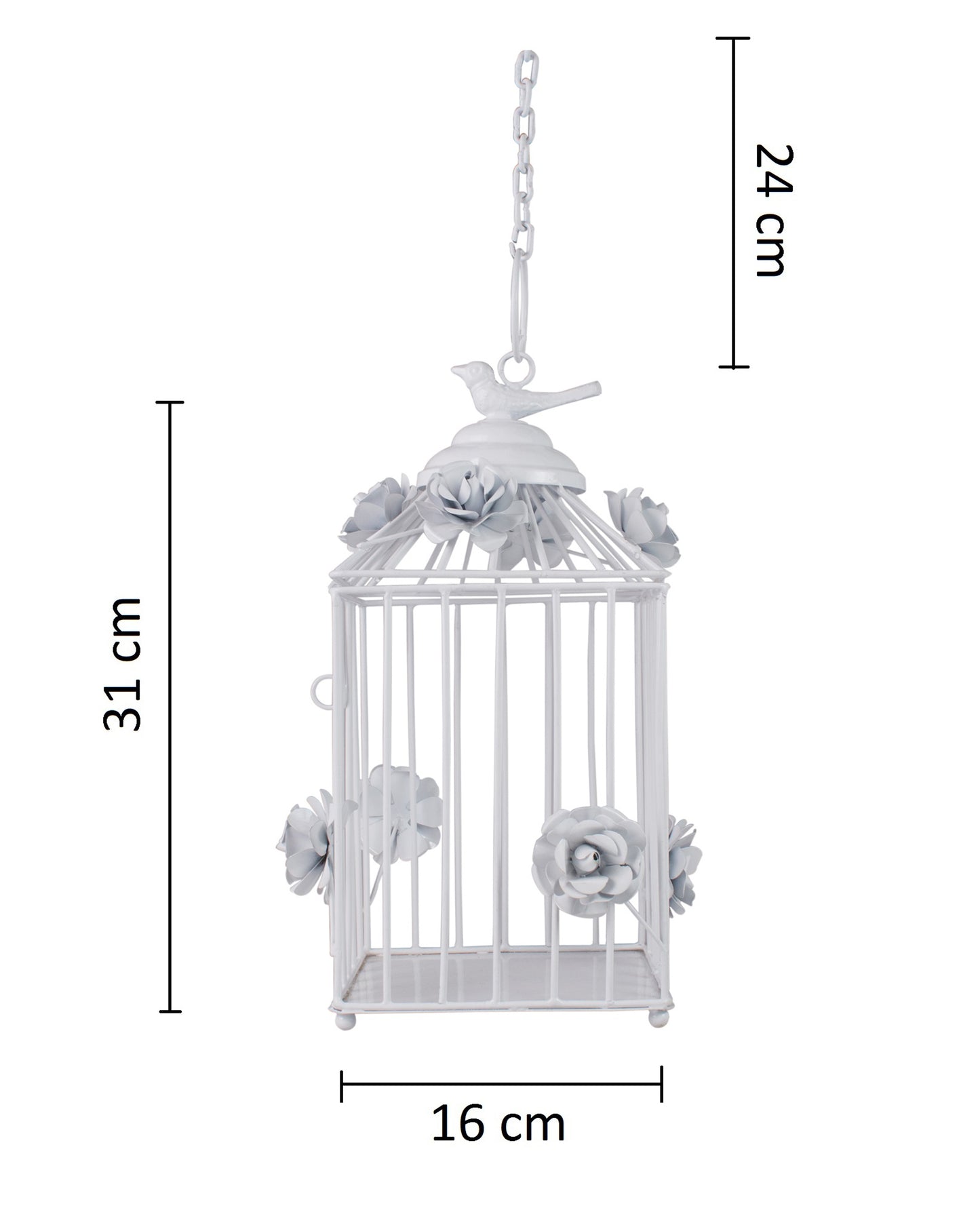 Decorative Hanging Bird Cage, Balcony/Patio Planter cage/hanging Candle holder
