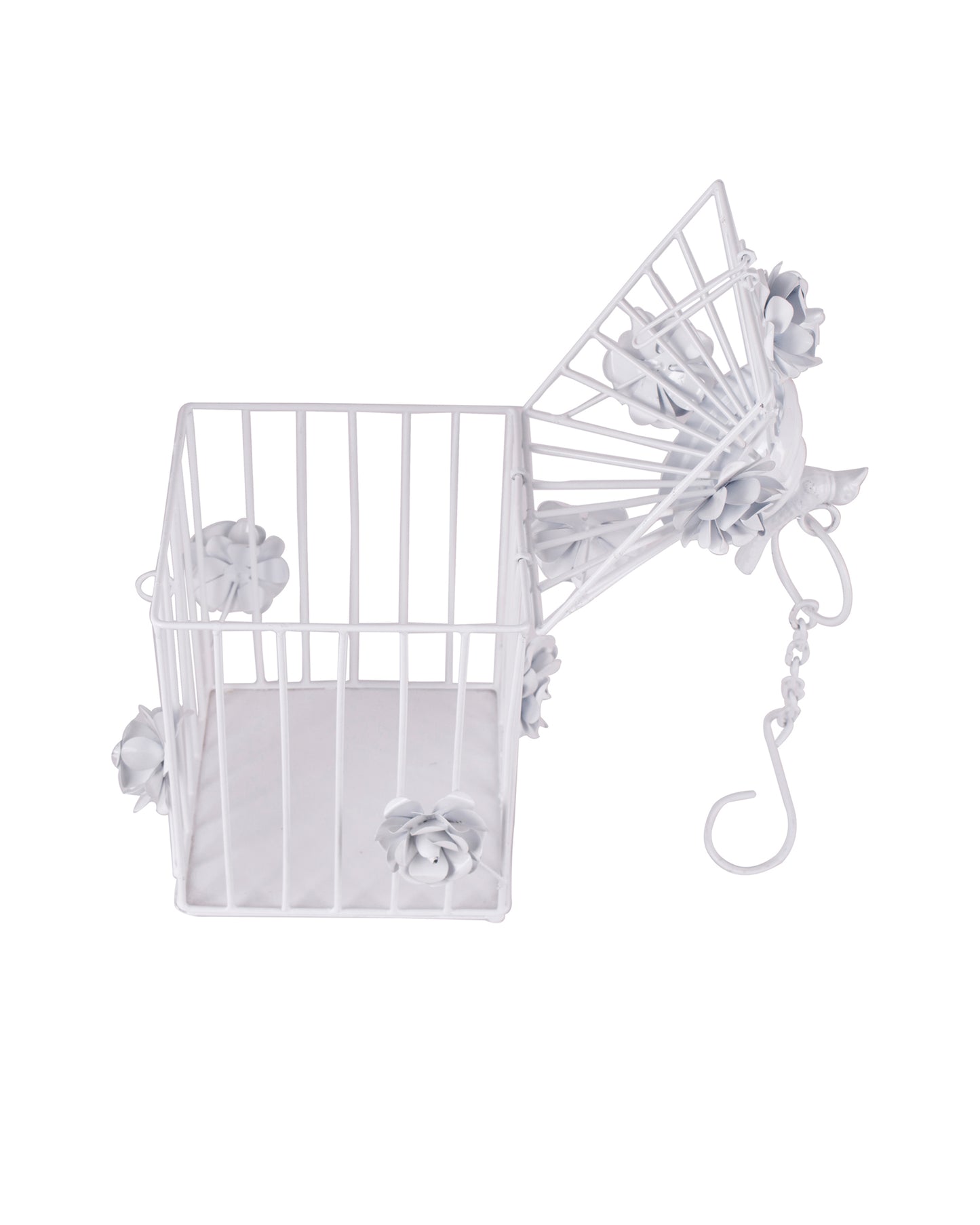 Decorative Hanging Bird Cage, Balcony/Patio Planter cage/hanging Candle holder