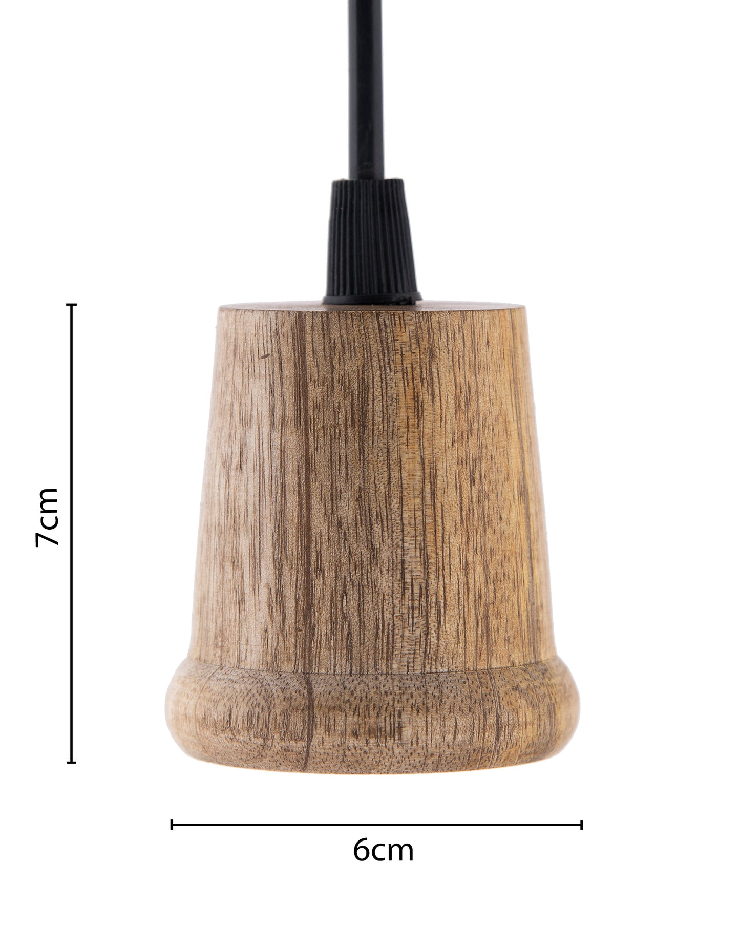 Edison Filament Wooden walnut Taper Bulb Holder, Urban, retro, nordic style, with fixture, Set of 2