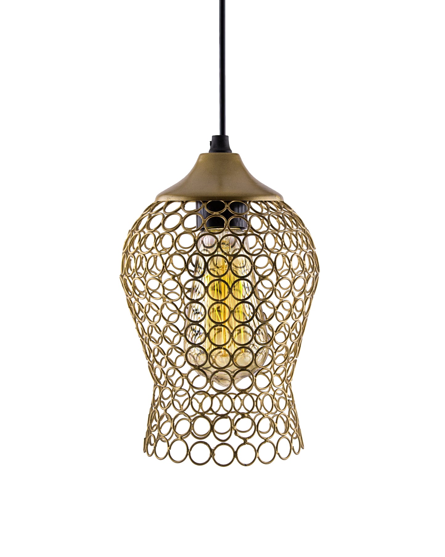 Hanging Golden Steel light, hanging light and fixture