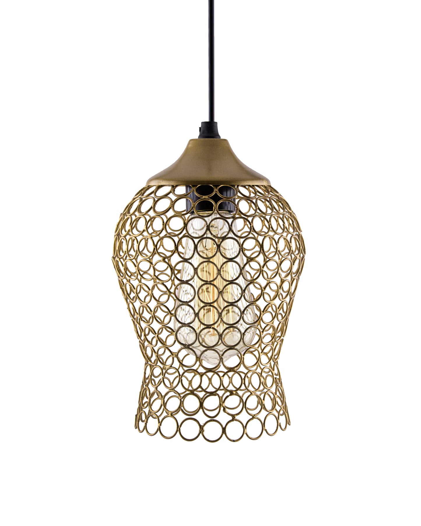 Hanging Golden Steel light, hanging light and fixture