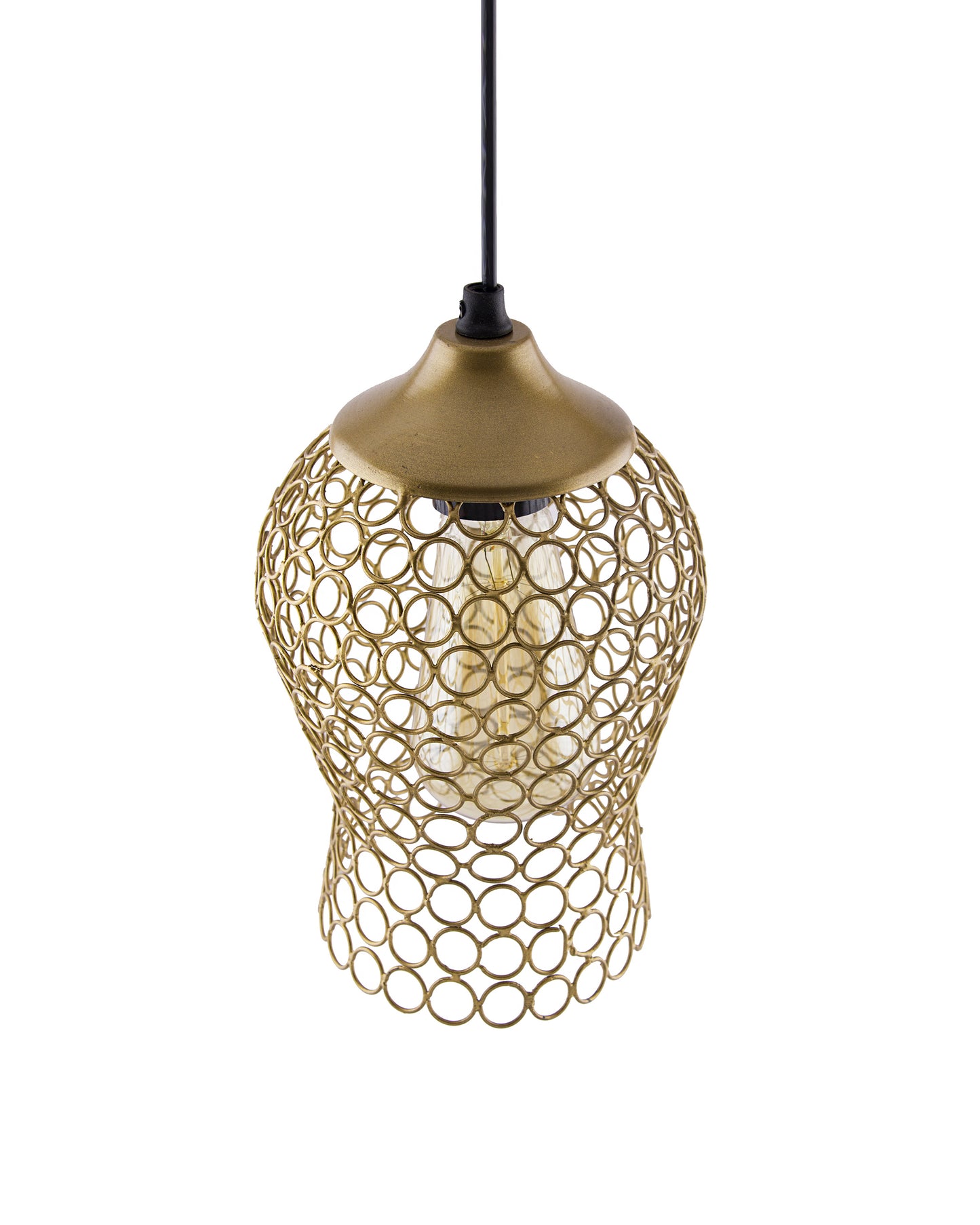 Hanging Golden Steel light, hanging light and fixture