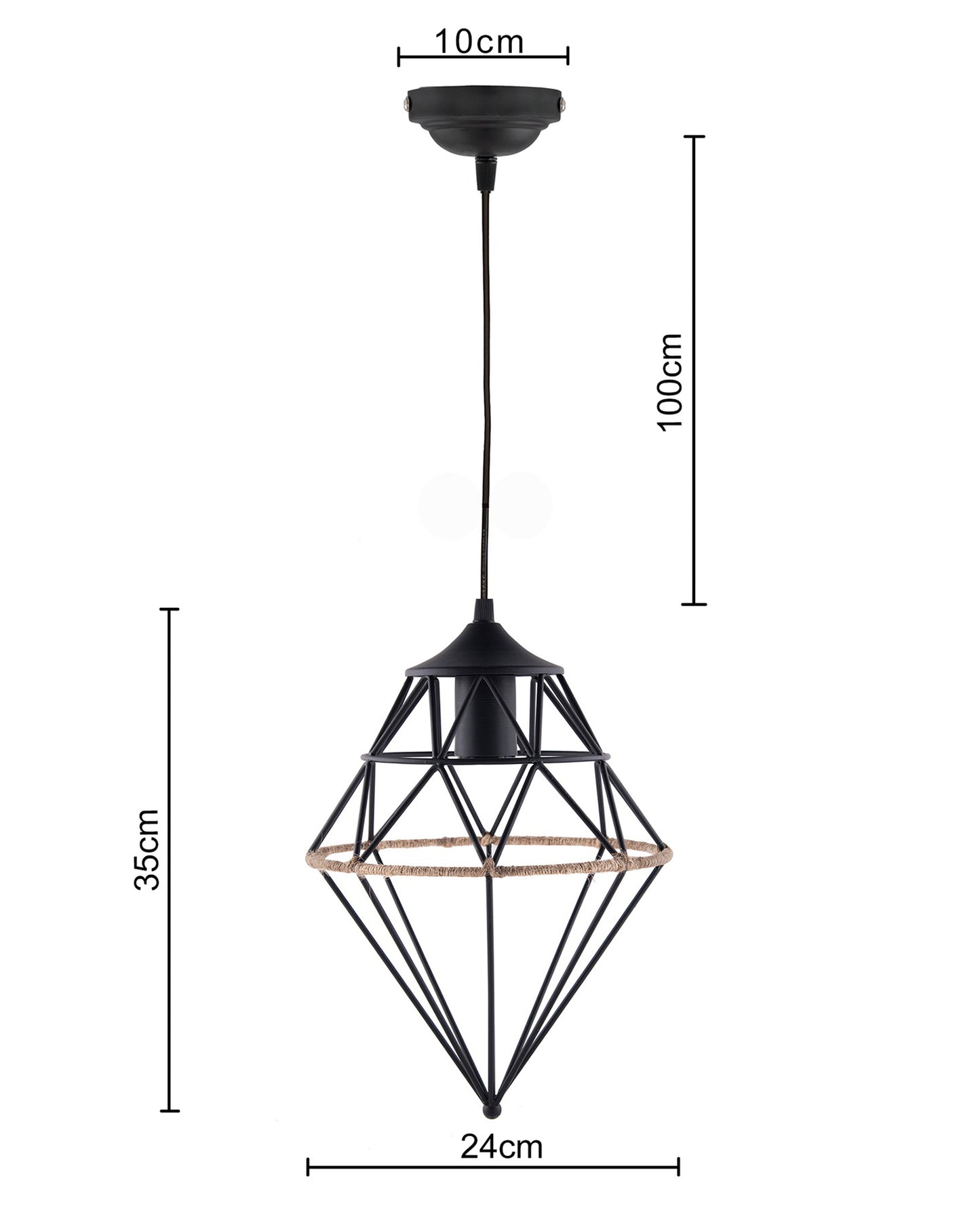 Vintage Edison Filament hanging hemp rope Gem , E27 hanging light, Industrial Retro light