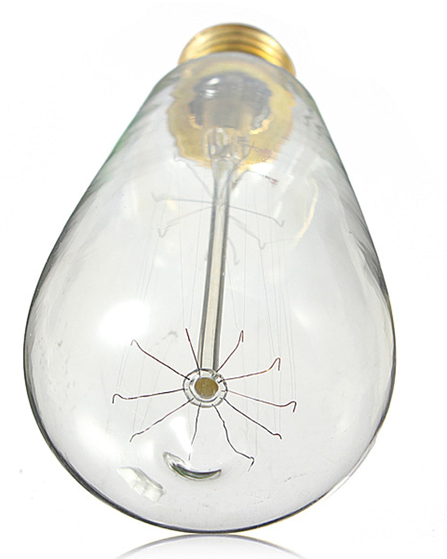 E27 ST64 Pear Shape Edison Tungsten Squirrel Cage Filament Vintage Antique Bulb