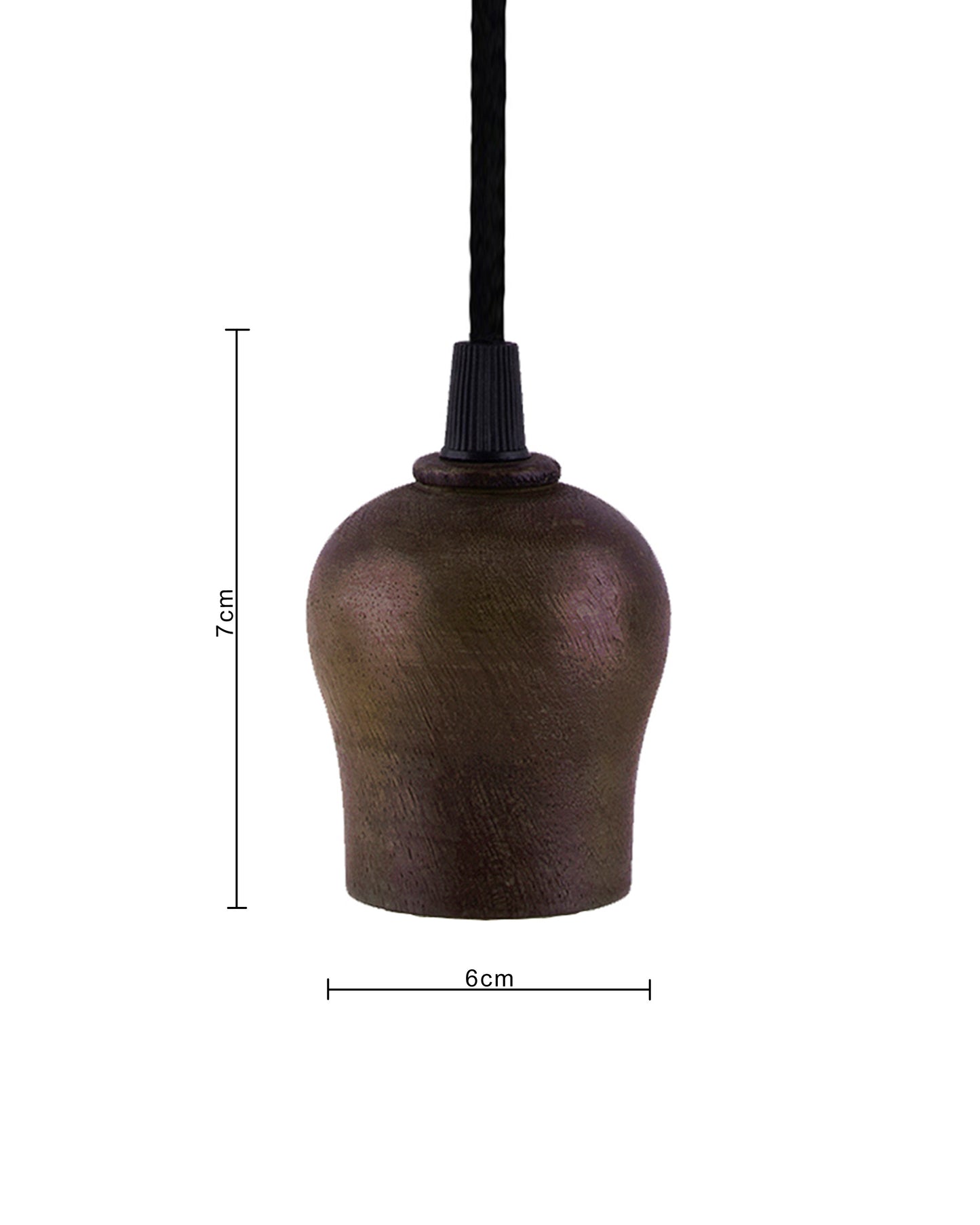 Edison Filament Wooden walnut Bubble Bulb Holder, Urban, retro, nordic style, with fixture