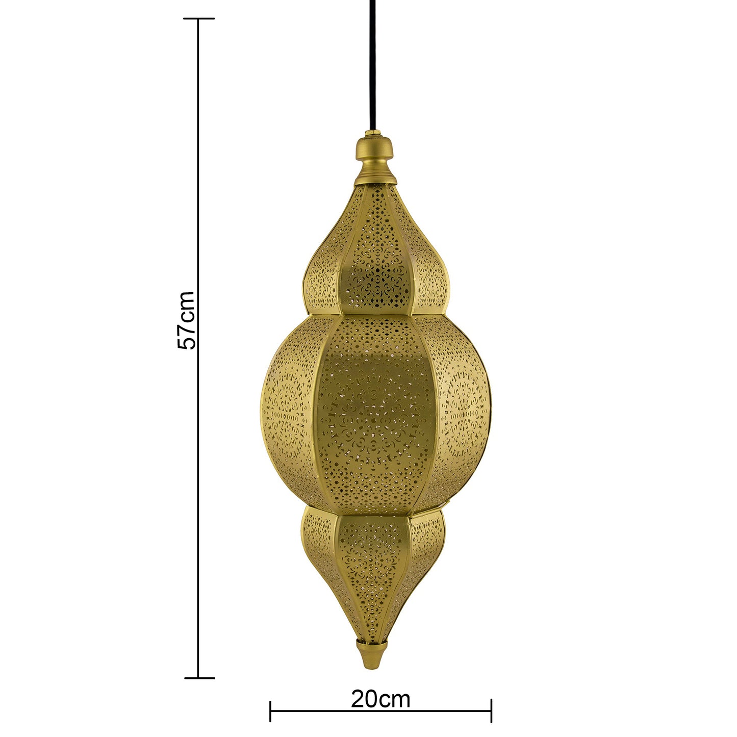 Classic Moroccan Nargis Hanging Lamp, Antique hanging pendant light