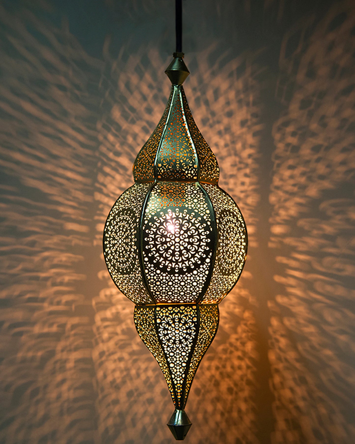 Classic Moroccan Nargis Hanging Lamp, Antique hanging pendant light