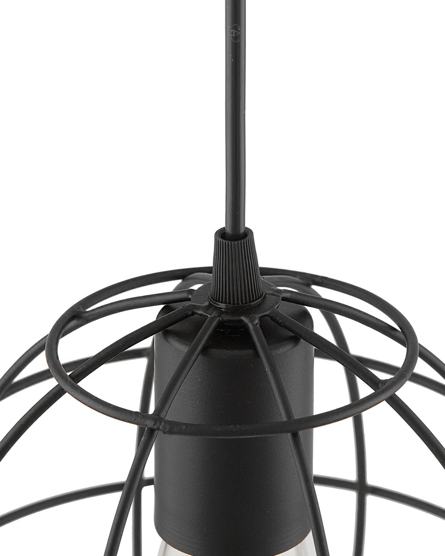 E27 Ediosn Vintage Black Metal Sphere Hanging Light, Pendant Ceiling Light Lamp