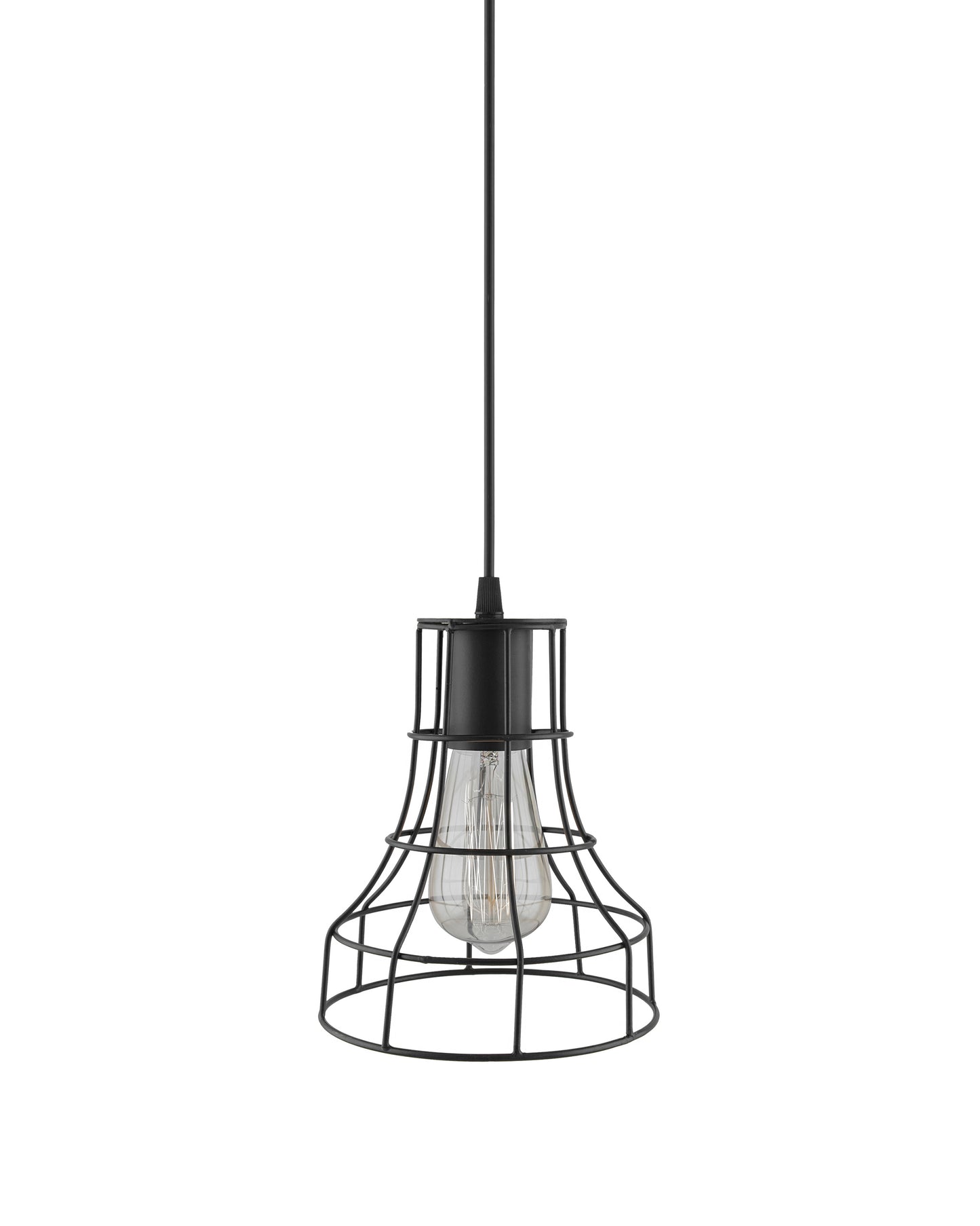 E27 Ediosn Vintage Black Metal Shade Hanging Light, Pendant Ceiling Light Lamp