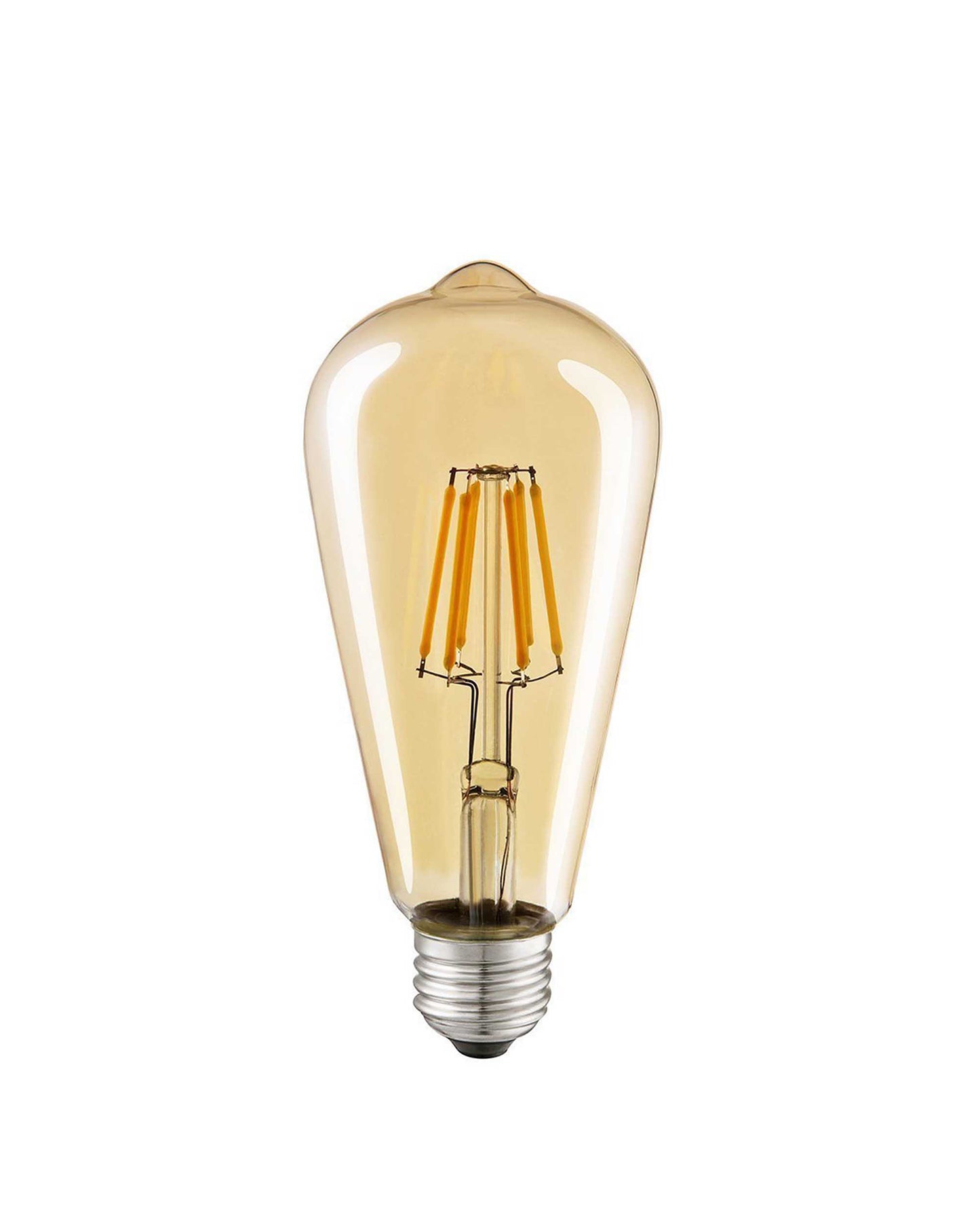 ST64 Pear Shape Filament LED Bulb, 4 Watt, Industrial Decorative Vintage Light Lamp