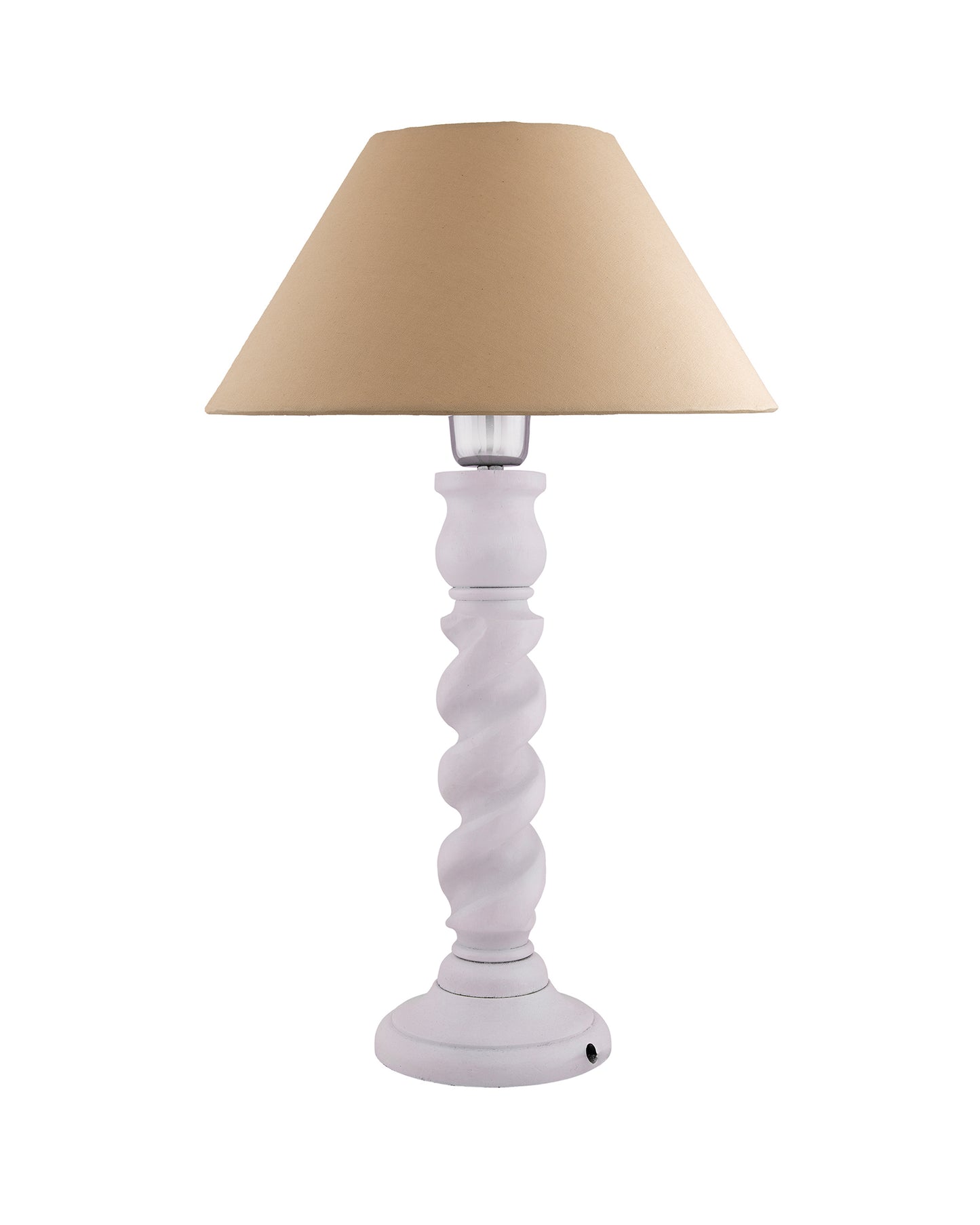 Classic Twister Table lamp white with Shade