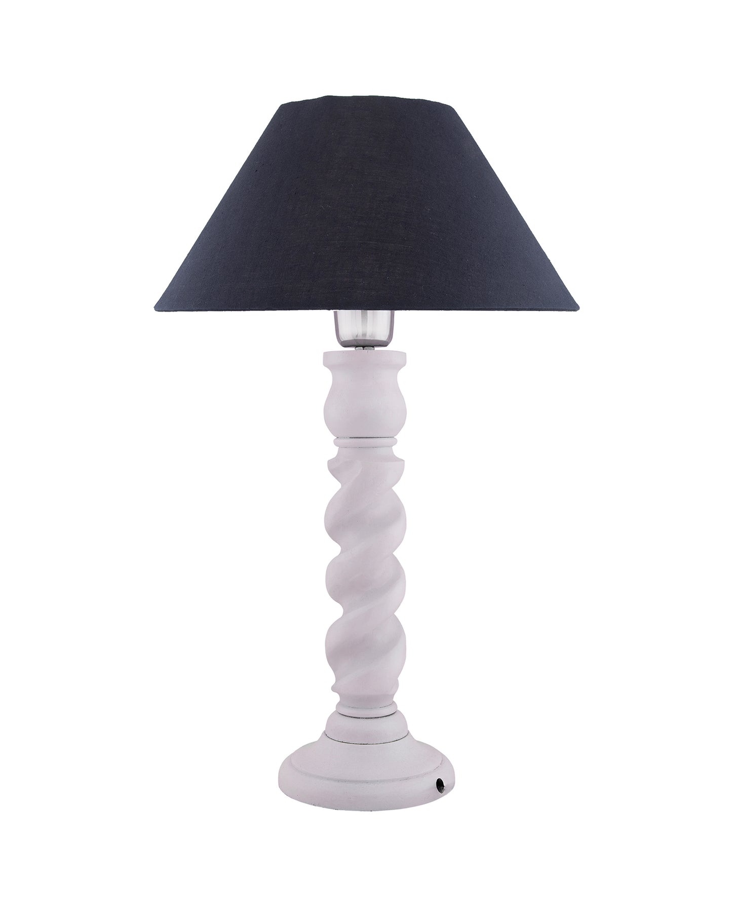 Classic Twister Table lamp white with Shade