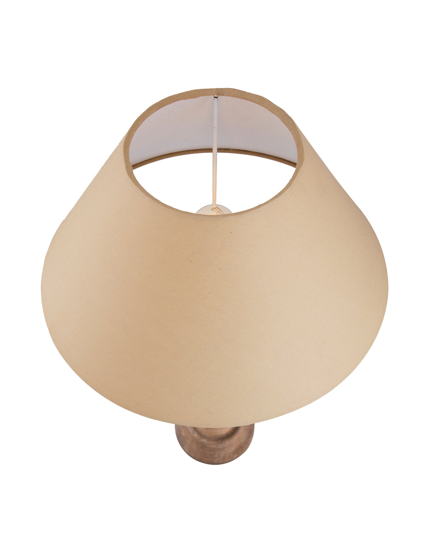Eureka Polka Natural Wood Table Lamp With Shade