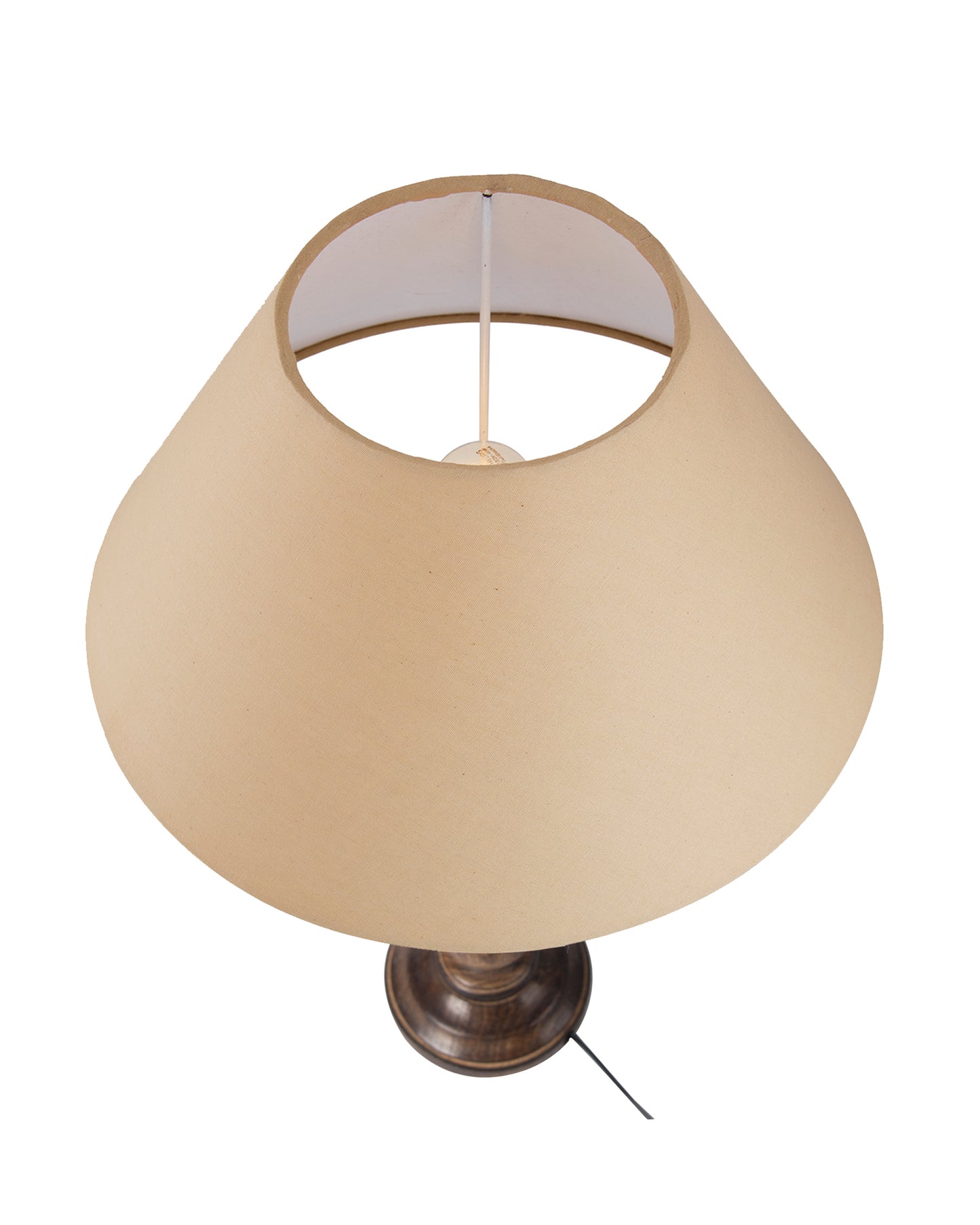 Mabel Antique Black Wood Table Lamp with Shade