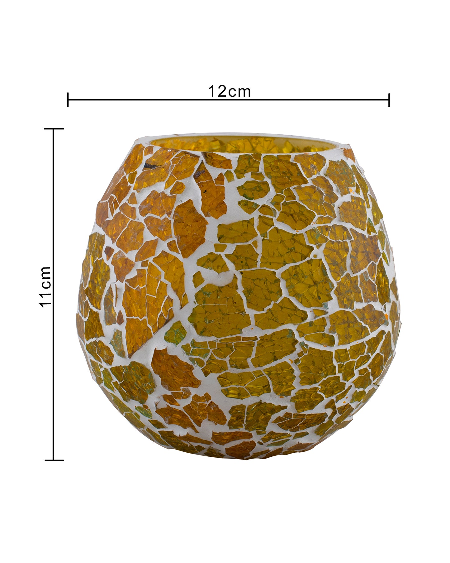 Moroccan Glass Mosaic Candle Holder, Tea Light holder Votive, Set of 2