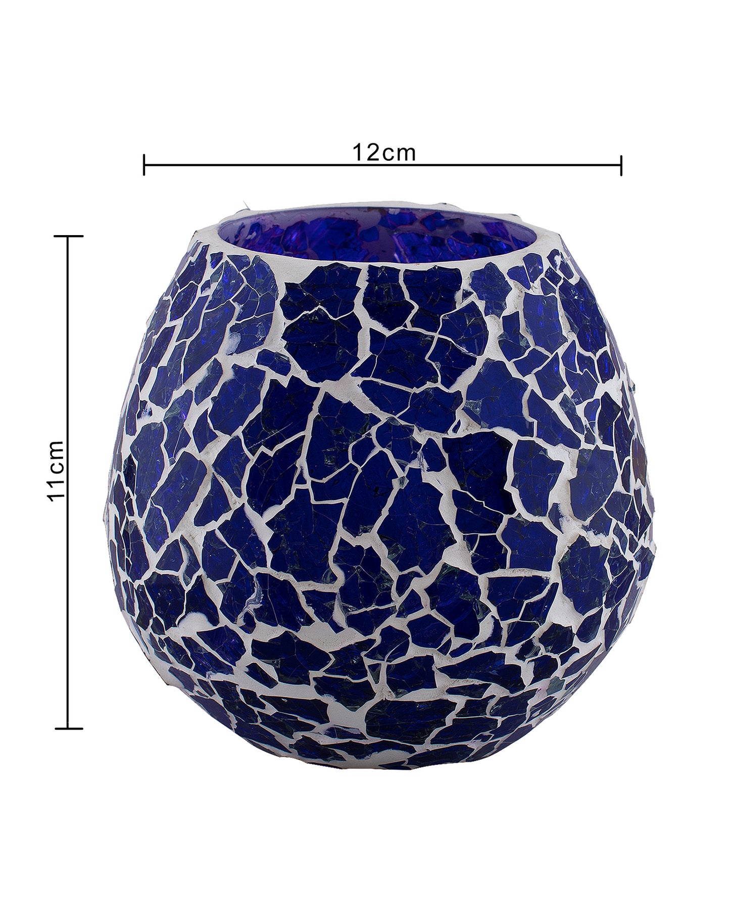 Moroccan Glass Mosaic Candle Holder, Tea Light holder Votive, Set of 2